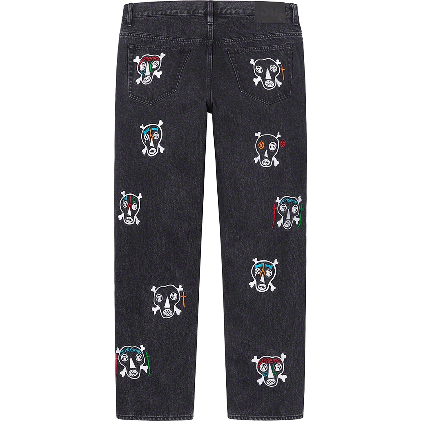 Clayton Patterson/Supreme Skulls Embroidered Regular Jean view 8